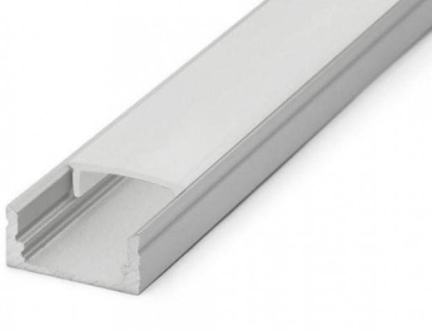 Ledprofiles Felületre szerelhető aluprofil, opál fedéllel 