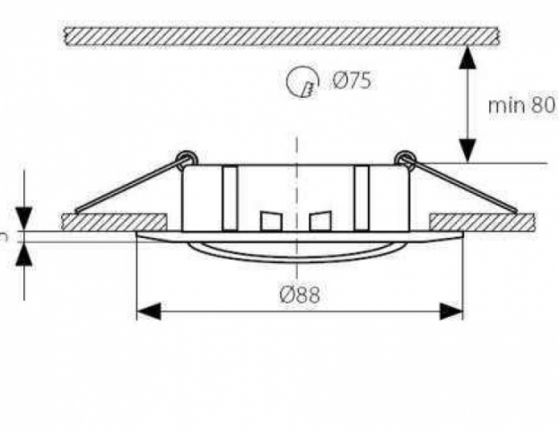 Kör alakú spot keret patinált réz MR16-os kerámia foglalattal