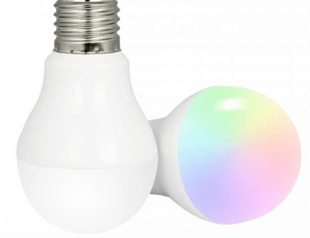 Mi-Light E27-es foglalatú 6W-os izzó RGB+CCT + távirányító 