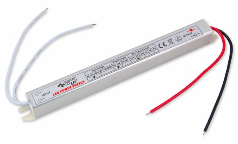 masterLED 24 W-os Ultra Slim tápegység, 2 Amper, 12VDC masterLED 24 W-os Ultra Slim tápegység, 2 Amper, 12VDC