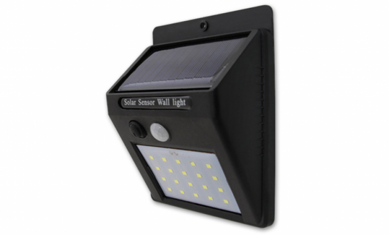 MasterLED Napelemes 3 W-os fali lámpa beépített mozgásérzékelővel MasterLED Napelemes 3 W-os fali lámpa beépített mozgásérzékelővel