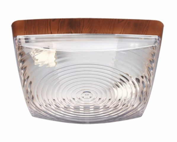 Strühm Square 252x252 szögletes mahagóni mennyezeti lámpa, E27-es foglalattal 