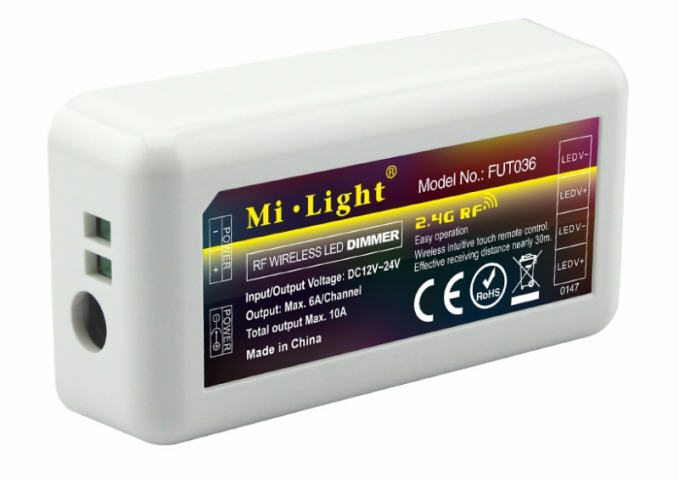 Mi Light 4 zónás dimmer vezérlő (MONO) 