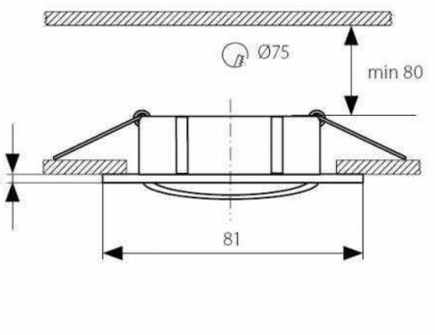 Négyzet alakú spot keret króm MR16-os kerámia foglalattal