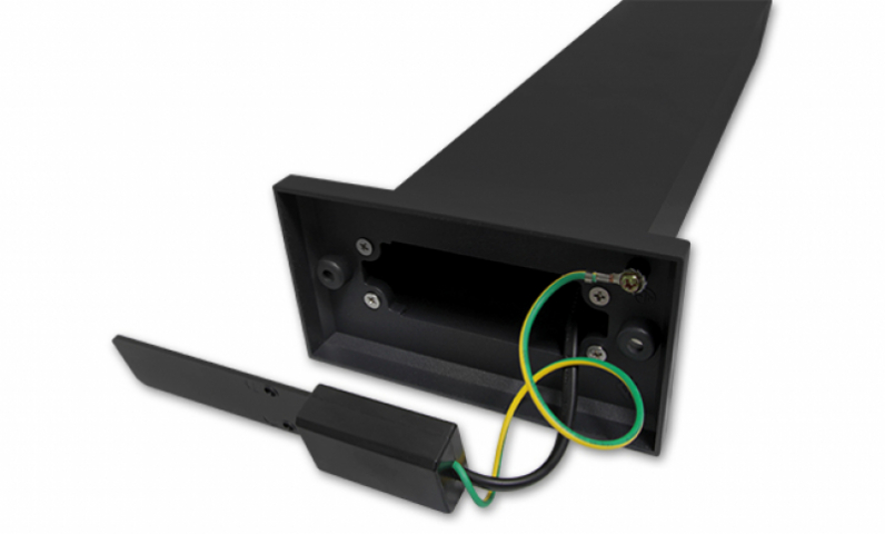 MasterLED Malta 50cm-es natúr fehér, fekete színű állólámpa