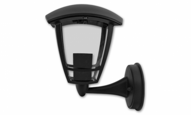 MasterLED Niko fekete kültéri oldalfalra helyezhető lámpa, E27-es foglalattal 