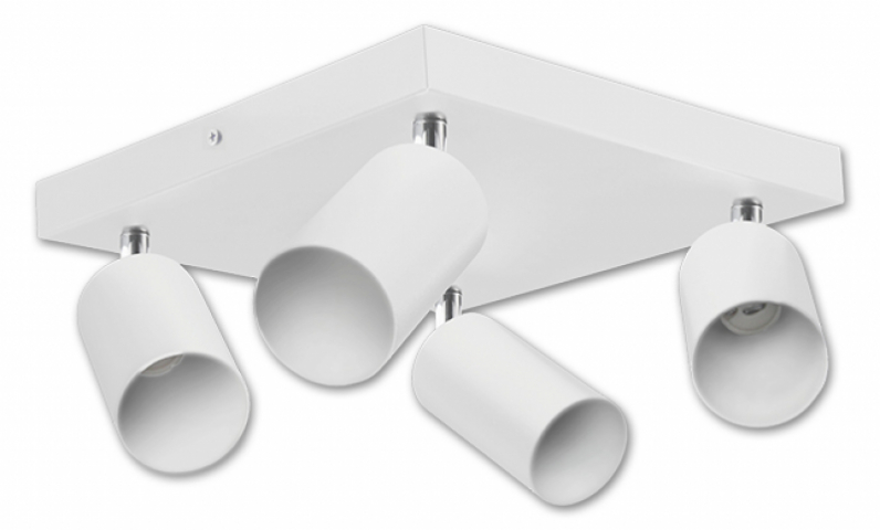 MasterLED Bardo GU10 foglalatú, 4-es fehér mennyezeti lámpa MasterLED Bardo GU10 foglalatú, 4-es fehér mennyezeti lámpa