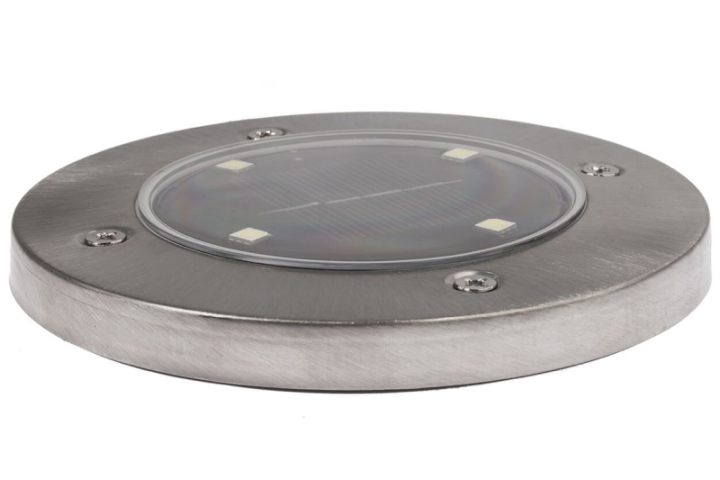 MasterLED Földbe szúrható 0,4 W-os kerek napelemes lámpa 4 SMD