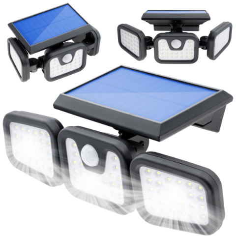 MasterLED Solar LED napelemes reflektor 15 W-os mozgásérzékelővel