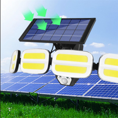 MasterLED Solar LED napelemes reflektor 20W-os mozgásérzékelővel