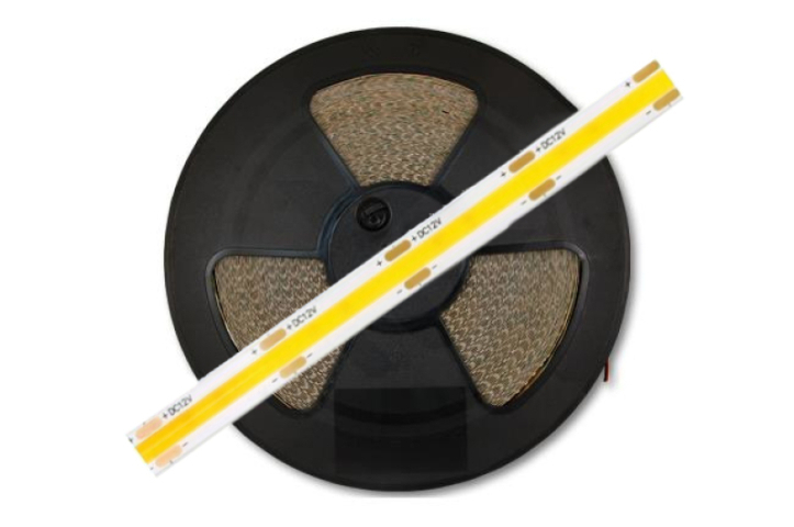 EcoLight 480 LED/méteres 12 V-os beltéri natúr fehér LED COB szalag 5 m / tekercs 