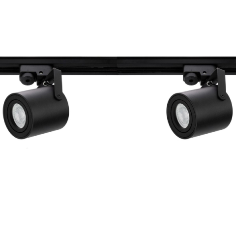 MasterLED Abi fekete sínre szerelhető lámpa, GU10-es foglalattal