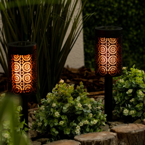 MasterLED Napelemes Mandala mintás 39 cm, leszúrható lámpa