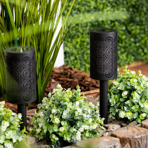 MasterLED Napelemes Mandala mintás 39 cm, leszúrható lámpa