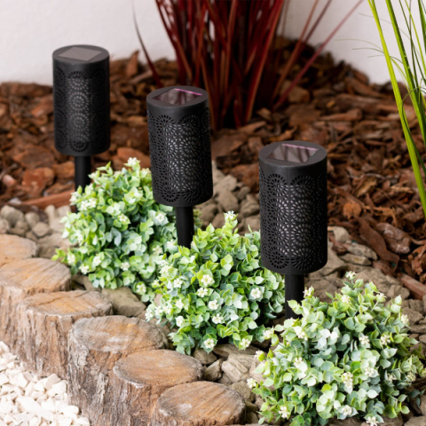 MasterLED Napelemes Mandala mintás 39 cm, leszúrható lámpa