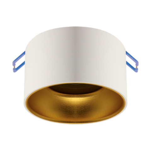 Strühm Panama C kör alakú spot keret fehér-arany színű