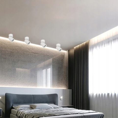 MasterLED Timo fehér mennyezeti lámpa keret, GU10-es foglalattal