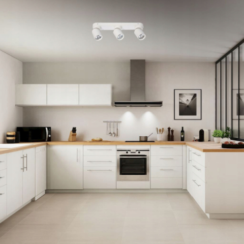 MasterLED Timo GU10 foglalatú, 3-as fehér mennyezeti lámpa