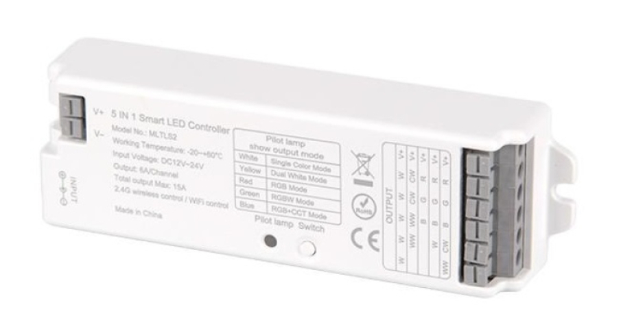 MasterLED  5 in1 RF 12/24V 15A LED vezérlő 
