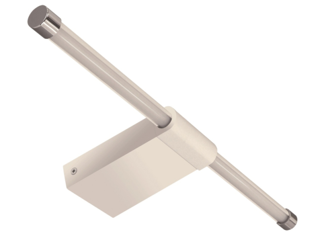 Strühm Paso 9W, natúr fehér, króm tükör feletti lámpa IP44-es védettségű 