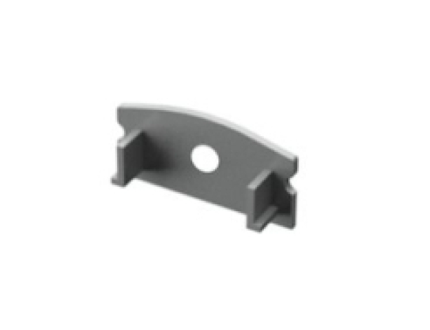 Ledprofiles szürke végzáró furattal 