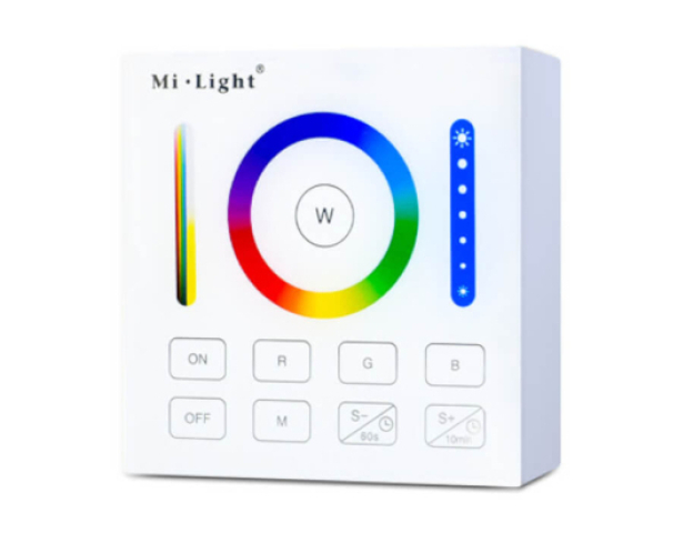 Mi Light 4 zónás falra szerelhető, mágneses, érintős fényerő szabályozó fehér színben ...