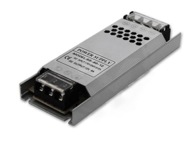 MasterLED Flat 60 W-os beltéri tápegység, 5 Amper, 12VDC MasterLED Flat 60 W-os beltéri tápegység, 5 Amper, 12VDC