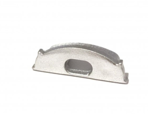 Ledprofiles ezüst színű végzáró LP105 aluprofilhoz 