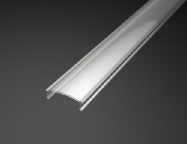 Ledprofiles víztiszta búra, 2 méter hosszú 