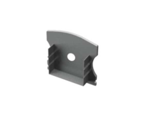 Ledprofiles végzáró furattal LP102 aluprofilhoz 