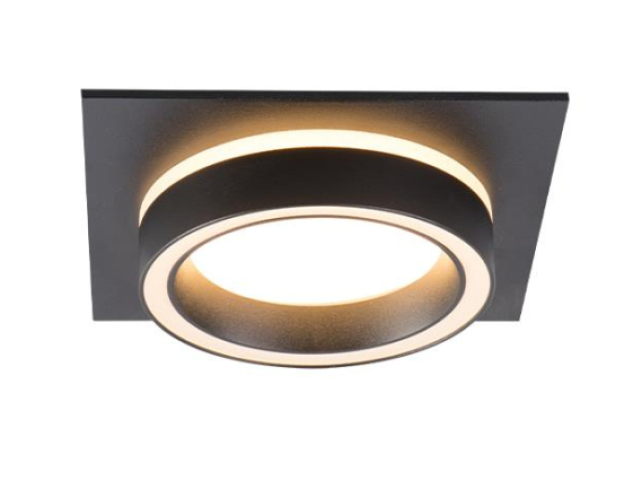 MasterLED kerek alakú fekete mennyezetlámpa GX53-es foglalattal 