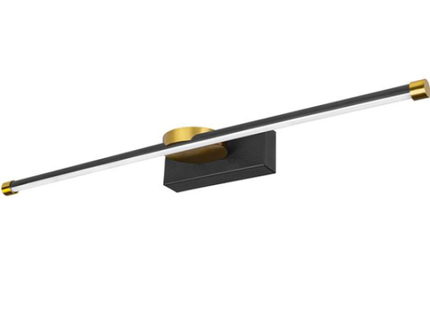 MasterLED Santo 12W, 4000K, 60 cm-es fekete/arany tükör feletti lámpa IP44-es ...