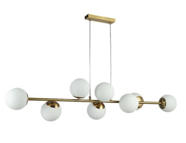 MasterLED Bali 120 cm-es arany színű függesztett mennyezeti lámpa, E27-es ...