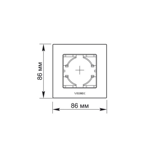 Videx Binera fekete színű üvegkeret (6/48)
