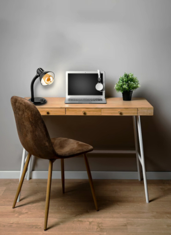 Berge Madrid fekete színű asztali lámpa, E27-es foglalattal