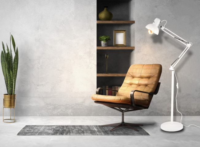 Berge Vienna fehér színű állólámpa, E27-es foglalattal