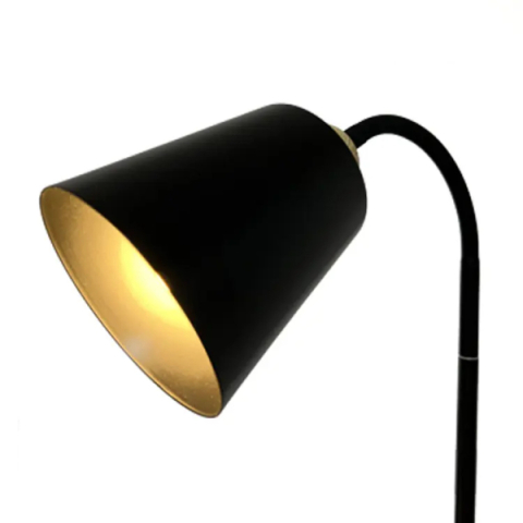 Berge Vienna fa/fekete színű állólámpa, E27-es foglalattal