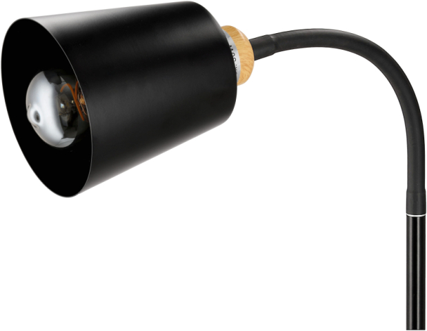 Berge Vienna fa/fekete színű állólámpa, E27-es foglalattal