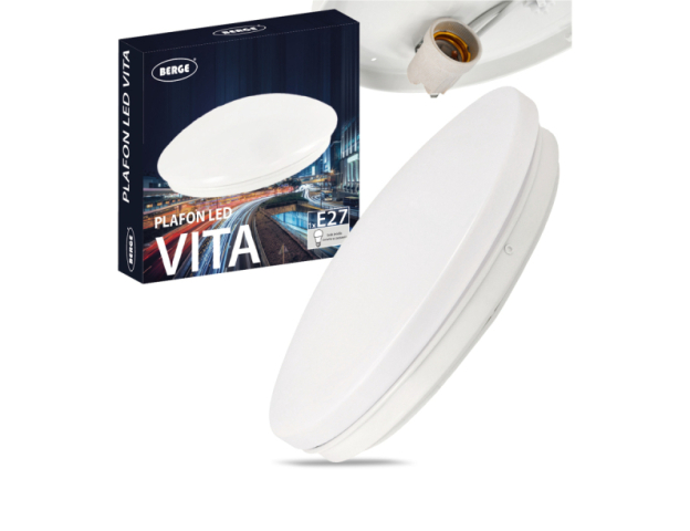 Berge Vita fehér színű, kerek mennyezeti lámpa 1xE27-es foglalattal 