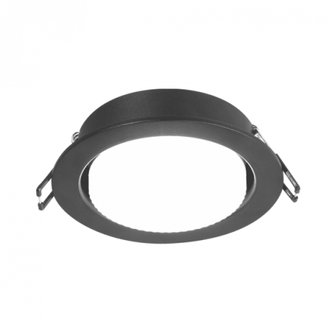 Videx kerek fekete spot keret GX53-as foglalattal IP20-as védettséggel