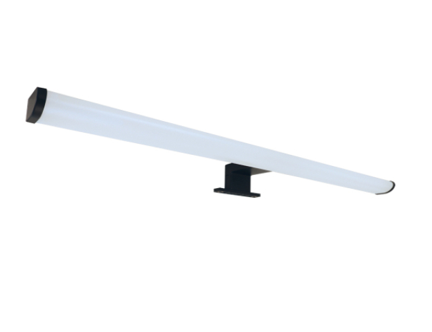 Strühm Dorian 12W, 4000K, fekete tükör feletti lámpa IP44-es védettségű 