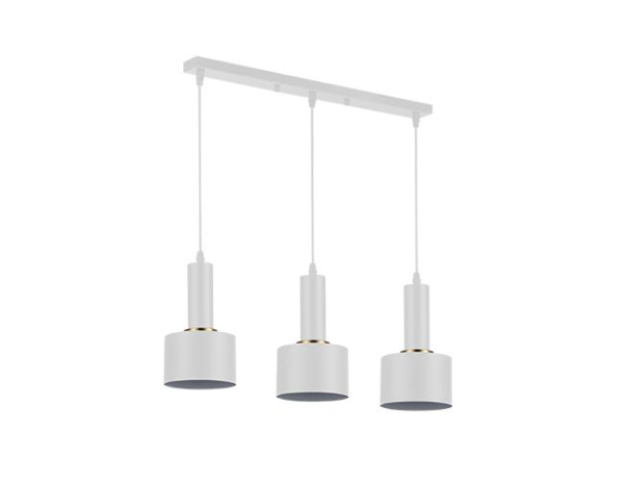 MasterLED Tema 3xE27 foglalatú fehér színű függesztett mennyezeti lámpa 
