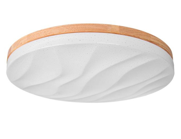 MasterLED XUDO 54W, 3000-6500K, 400x80 mm, valódi fa/fehér színű mennyezeti lámpa ...