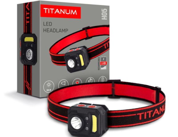 Videx TITANUM LED Fejlámpa újratölthető akkumulátorral, 250 lm, 6500K, TLF-H05 Videx TITANUM LED Fejlámpa újratölthető akkumulátorral, 250 lm, 6500K, TLF-H05