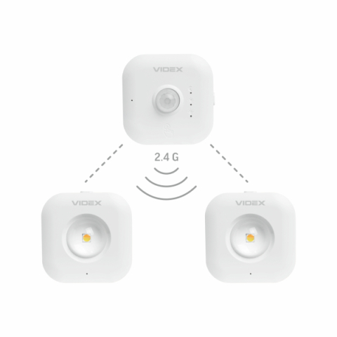 Videx 2 db LED-es lámpa, mágneses hátlappal  és mozgásérzékelővel 3000-6500K