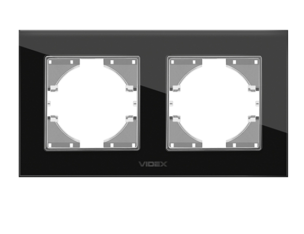 Videx Binera fekete színű dupla vízszintes üvegkeret (6/48) 