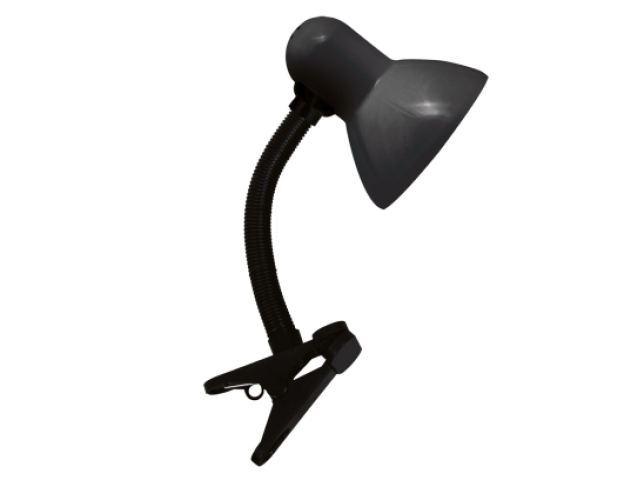 Strühm Tola fekete színű, E27-es foglalatú csiptetős asztali lámpa 