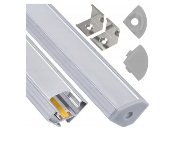 Berge Sarok aluprofil, opál fedéllel, 2 méteres szál 