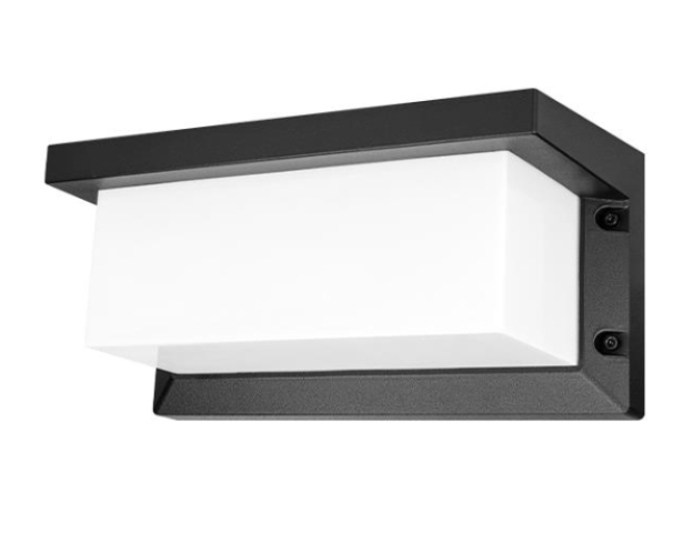 MasterLED Lagos 2 12W-os natúr fehér, fekete oldalfali lámpa 