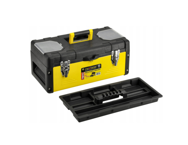 Crownman Műanyag Szerszámosláda Fém Csattal 